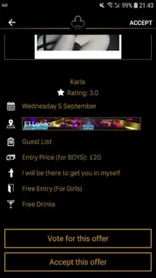 Clubbable Nightclubs android App screenshot 3